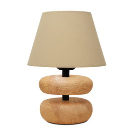 Opviq Lámpara de mesa de madera Beige